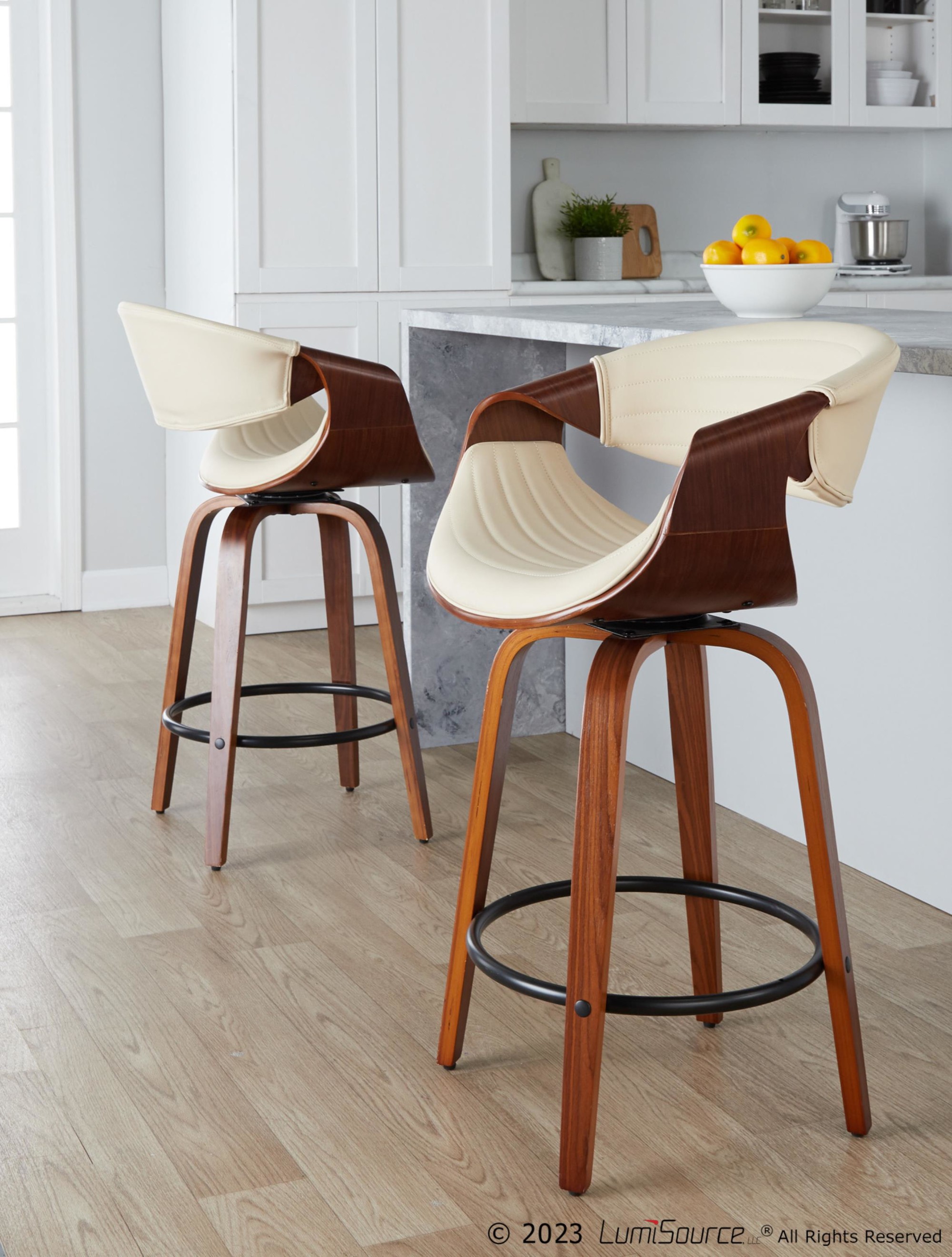 Symphony 26" Fixed-height Counter Stool - Set Of 2